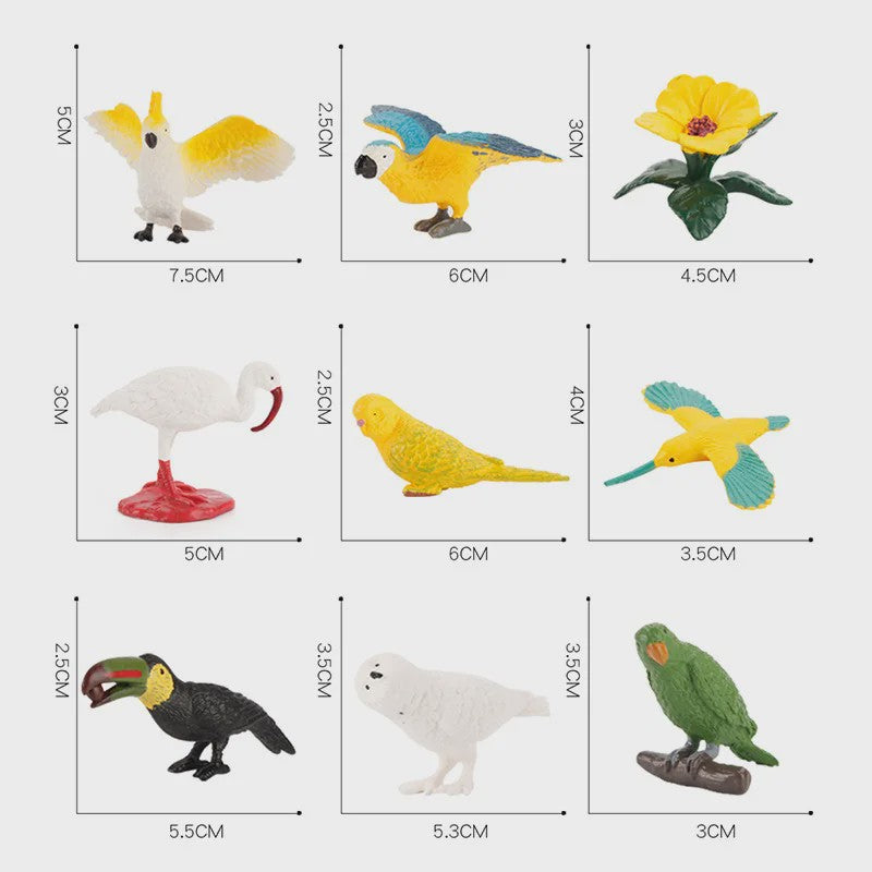 Plastic Dieren Speelgoed Collectie: Zee, Land & Insecten Miniatuur Set voor Kinderen