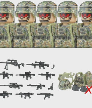 Bouwstenen Militaire Special Forces Commando Figuren met Wapens