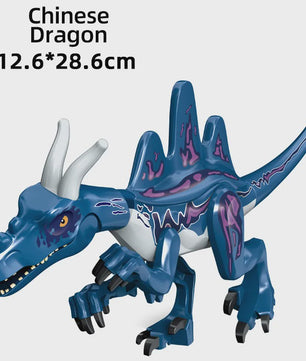 Grote Bouwblok Dinosaurus Speelgoed - Indominus Rex & Tyrannosaurus Rex Modellen