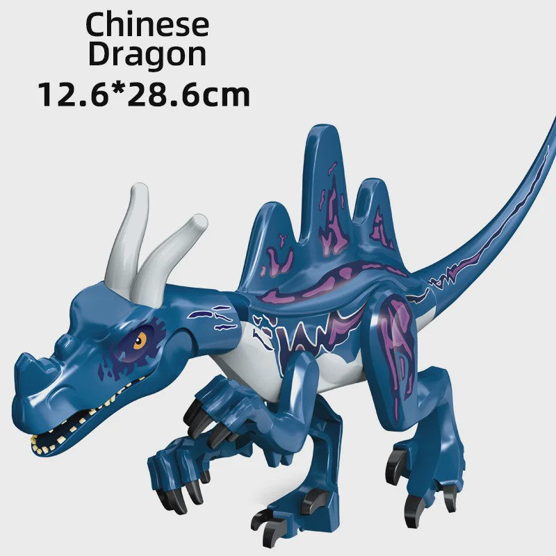 Grote Bouwblok Dinosaurus Speelgoed - Indominus Rex & Tyrannosaurus Rex Modellen