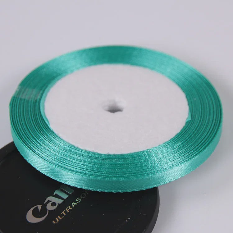 22 Meters/Roll 6mm Silk Satin Ribbons Christmas Halloween Birthday Party Gift Wrapping Ribbons DIY Handmade Crafts Material