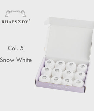 Rhapsody Pearl Cotton Garen Set - Maat 8 - 12 Bollen voor Haken, Borduren & Knutselen