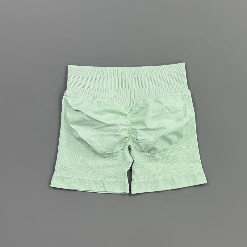 HISTELLO Seamless Biker Shorts Dames - Low Waist Scrunch Butt voor Fitness & Yoga