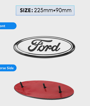 Ford Embleem Stickers - Set van 8 Stuks - Hood, Bonnet & Trunk - Universeel