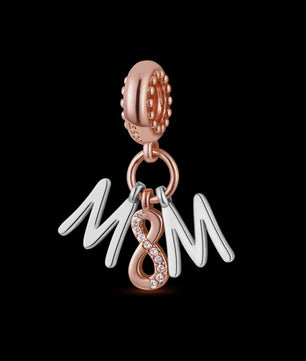 925 Sterling Zilveren Bedel 'Mom Love' - Perfect Cadeau voor Moederdag en Verjaardag