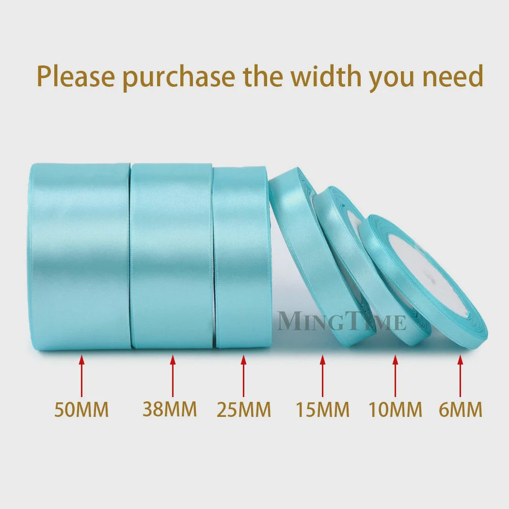 Satijnen Lint 22 Meter - Diverse Breedtes (6mm t/m 50mm) voor Decoratie & Knutselen