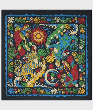 Unisex Katoenen Bandana met Dierenprint & Paisley Motief - Veelzijdig te Dragen