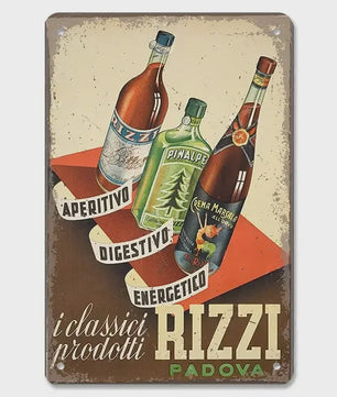 Retro Metal Bier Merk Poster - Decoratie voor Man Cave, Bar & Club