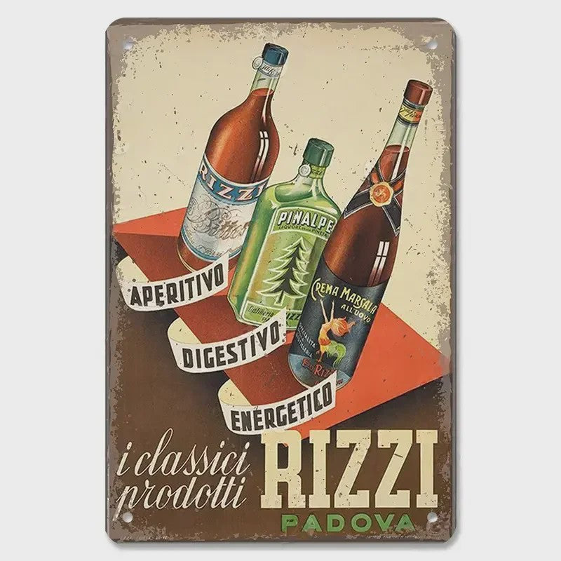 Retro Metal Bier Merk Poster - Decoratie voor Man Cave, Bar & Club