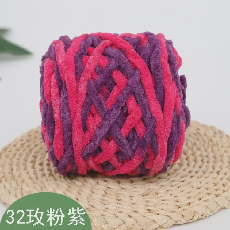 Chenille Garen 100g/bol - Super Zacht Dik Wol Garen voor Handbreien, DIY Sjaals & Projecten