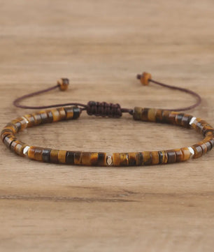 Natuurlijke Blauwe Emperor Steen Kralen Armband - Verstelbaar & Uniek