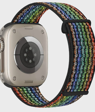 Nylon Sportband voor Apple Watch (38-49mm) - Ademend & Verstelbaar met Klittenband