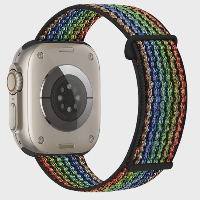Nylon Sportband voor Apple Watch (38-49mm) - Ademend & Verstelbaar met Klittenband