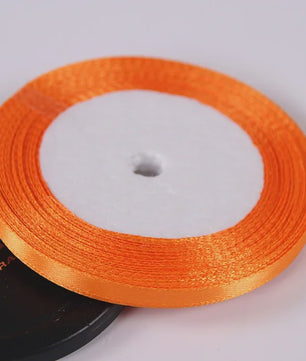 22 Meters/Roll 6mm Silk Satin Ribbons Christmas Halloween Birthday Party Gift Wrapping Ribbons DIY Handmade Crafts Material