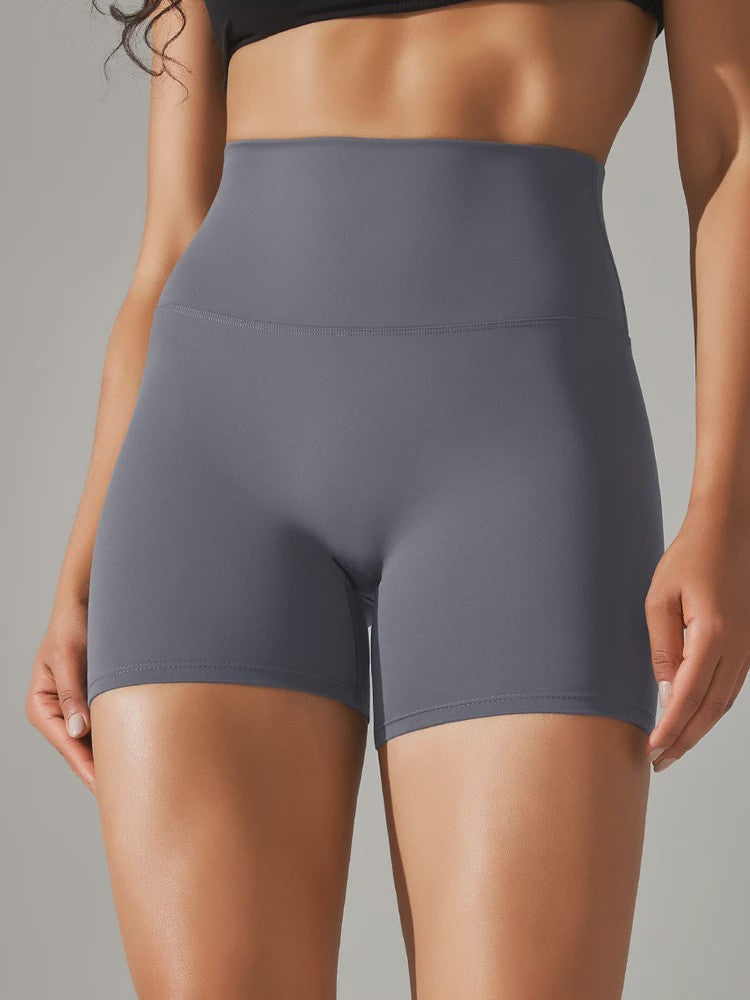 Dames Sportshorts Hoge Taille Squat Proof - Sneldrogend voor Yoga, Fitness & Fietsen