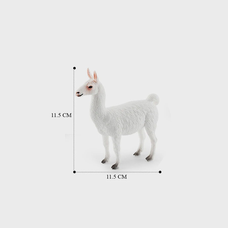 Realistische Alpaca & Kameel Figuren Set - Handgeschilderd, Educatief Speelgoed
