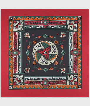 Unisex Katoenen Bandana met Dierenprint & Paisley Motief - Veelzijdig te Dragen