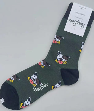 Happy Socks Heren Mid-tube Sokken - Pure Katoen, Klassiek Comfort - Maat 41-46