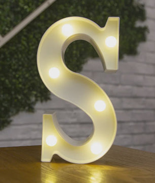Decoratieve LED Letter & Cijfer Lampen - Creëer Sfeer met Warm Licht