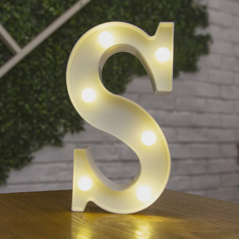 Decoratieve LED Letter & Cijfer Lampen - Creëer Sfeer met Warm Licht