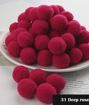 Mix van Zachte Pompoms (8-30mm) voor Knutselen, Decoratie & Speelgoed