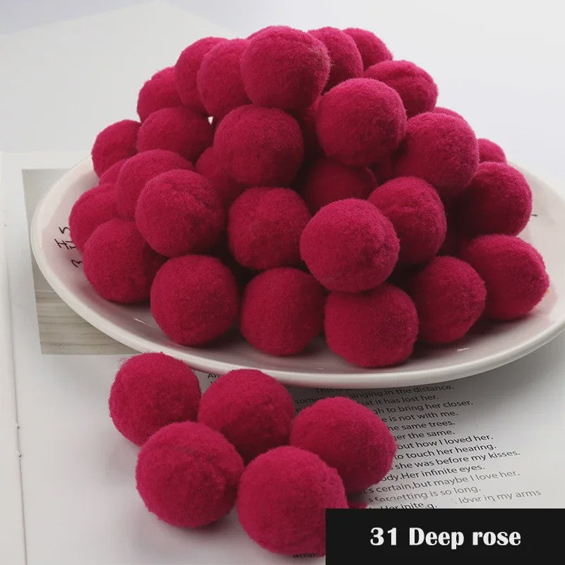 Mix van Zachte Pompoms (8-30mm) voor Knutselen, Decoratie & Speelgoed