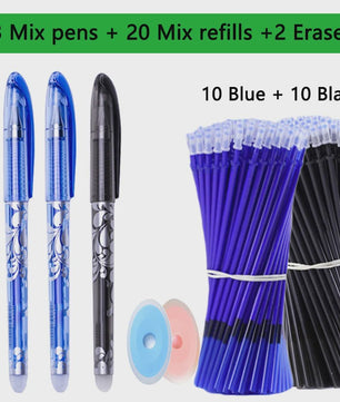 Set van 25 Kawaii Uitwisbare Gelpennen - Vloeiend Schrijven en Wissen voor School & Kantoor