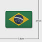 3D PVC Vlag Patches - Rubberen Militaire Emblemen met Klittenband