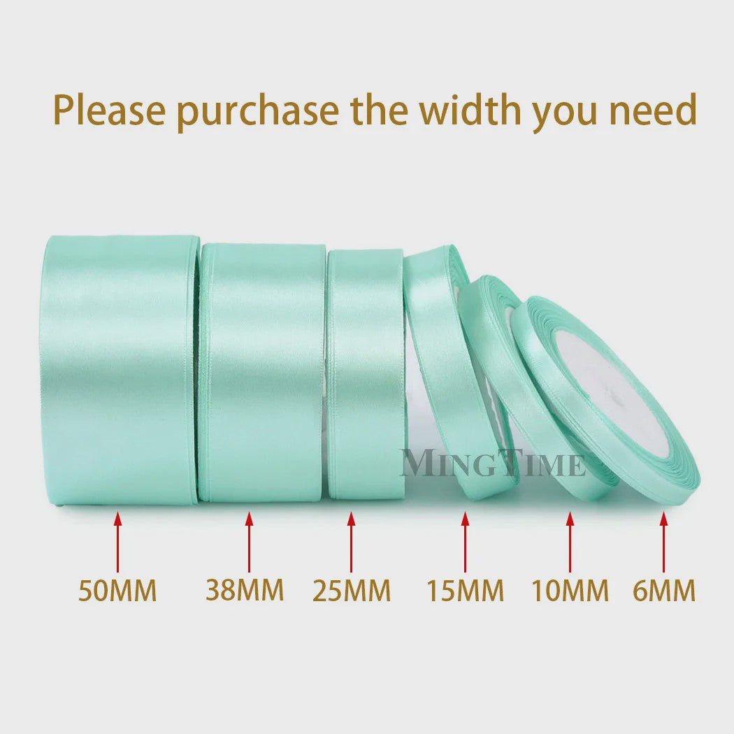 Satijnen Lint 22 Meter - Diverse Breedtes (6mm t/m 50mm) voor Decoratie & Knutselen