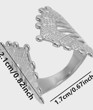Unieke Dames Ringen van RVS - Vintage Stijl, Waterdicht & Textuur