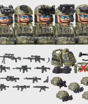 Bouwstenen Militaire Special Forces Commando Figuren met Wapens