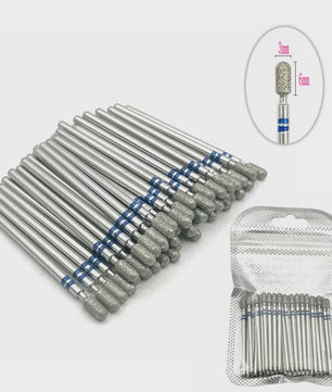 50 Stuks Diamant Freesjes Set - 2.35mm Schacht voor Nagel- en Tandheelkundig Gebruik