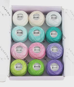 Rhapsody Pearl Cotton Haakgaren Maat 8 - Egyptisch Katoen, Dubbel Gemerceriseerd