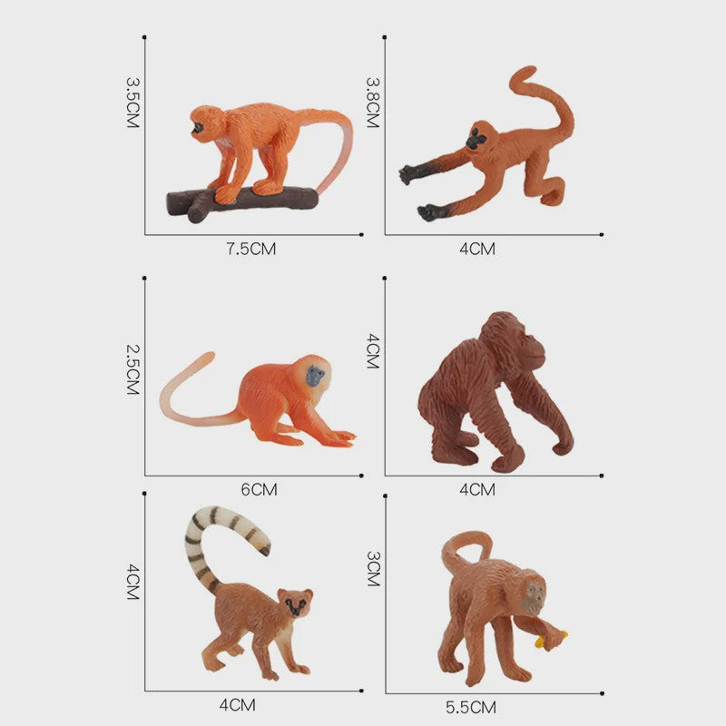 Plastic Dieren Speelgoed Collectie: Zee, Land & Insecten Miniatuur Set voor Kinderen