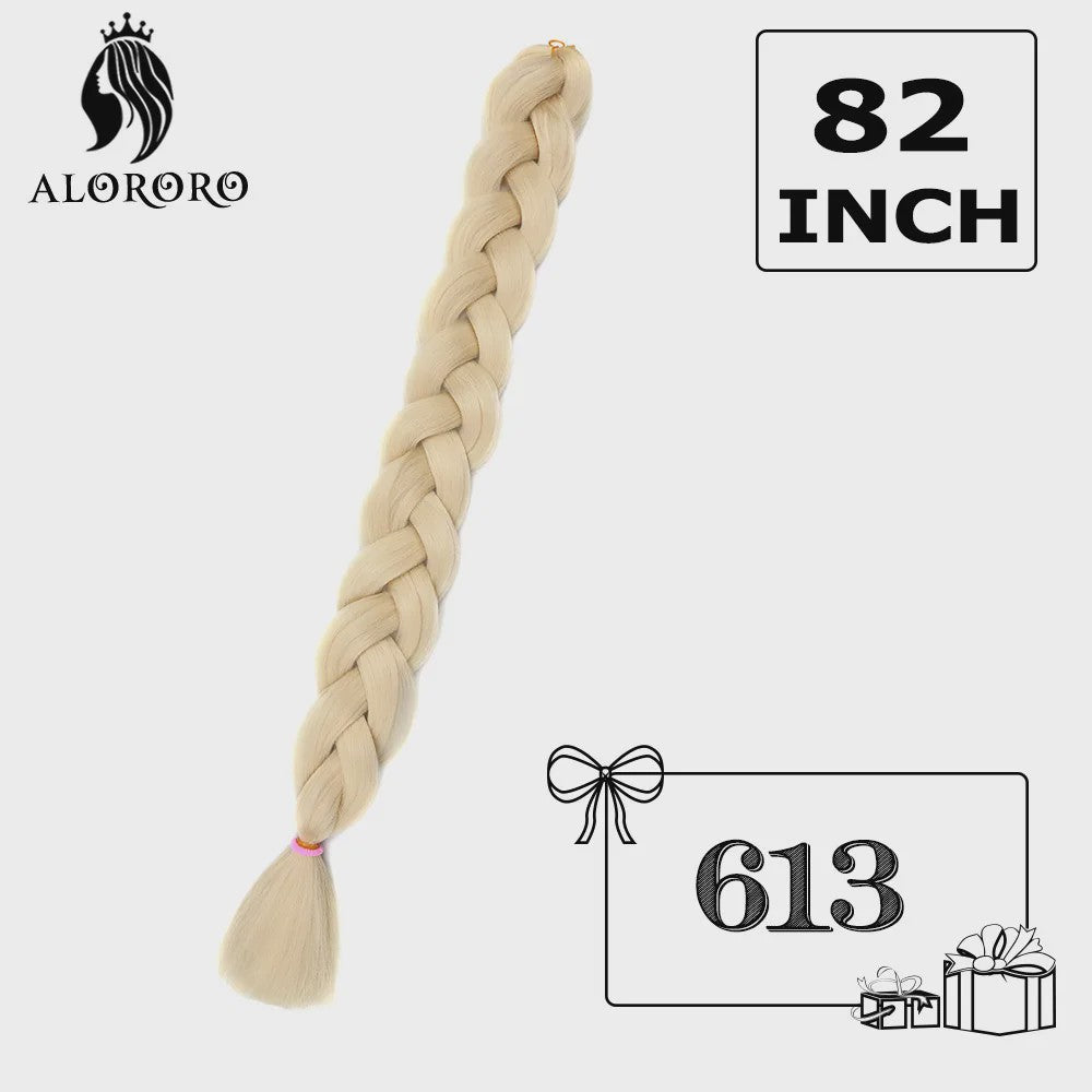 Alororo Jumbo Braids Haarverlenging - 82 Inch Synthetisch Hittebestendig Vlecht Haar