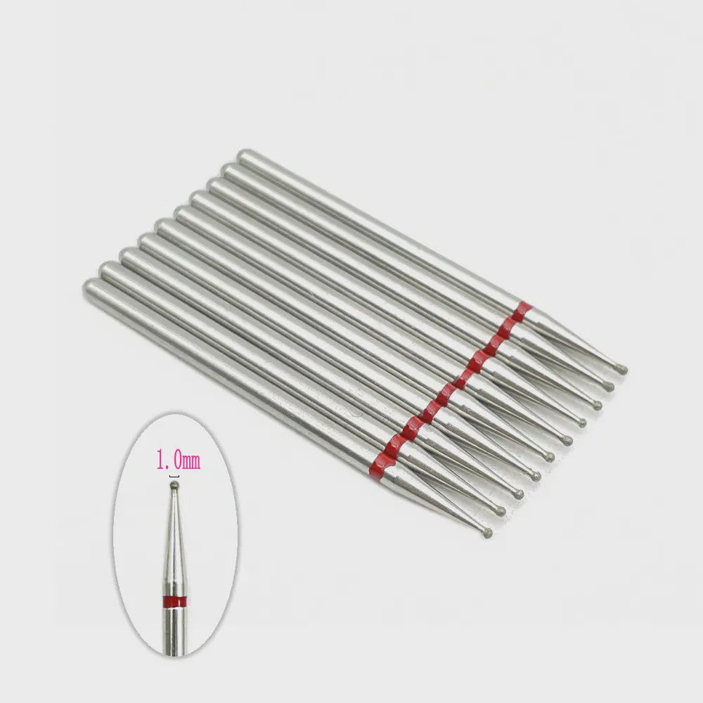 10x Diamant Freesbits Set - 2.35mm Schacht voor Tandheelkunde & Nagelstyling