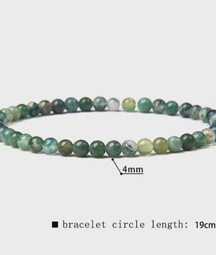 Natuursteen Armband met Kwarts, Kattenoog, Jades & Aquamarijn Kralen - Stretch Bangle voor Dames & Heren