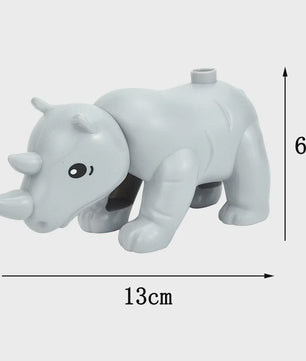 Grote Bouwstenen Dierenpark & Boerderij Figuren - Compatibel met Duplo