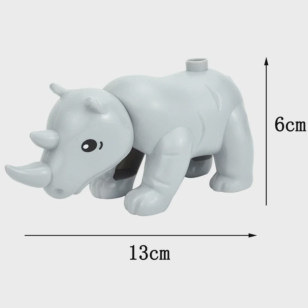 Grote Bouwstenen Dierenpark & Boerderij Figuren - Compatibel met Duplo