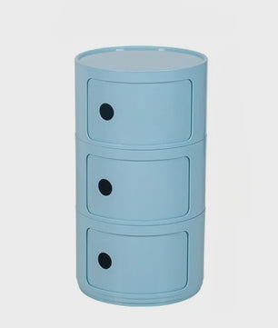Moderne Ronde Nachtkastje - Minimalistisch Plastic Bijzetkastje