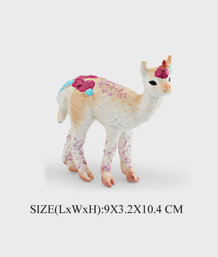 Realistische Alpaca & Kameel Figuren Set - Handgeschilderd, Educatief Speelgoed
