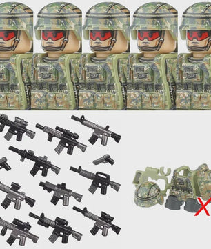 Bouwstenen Militaire Special Forces Commando Figuren met Wapens