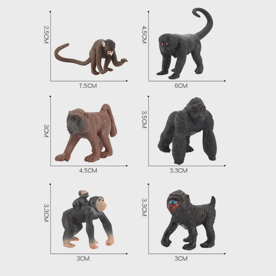 Plastic Dieren Speelgoed Collectie: Zee, Land & Insecten Miniatuur Set voor Kinderen
