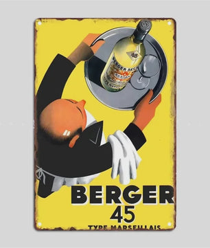 Retro Metal Bier Merk Poster - Decoratie voor Man Cave, Bar & Club