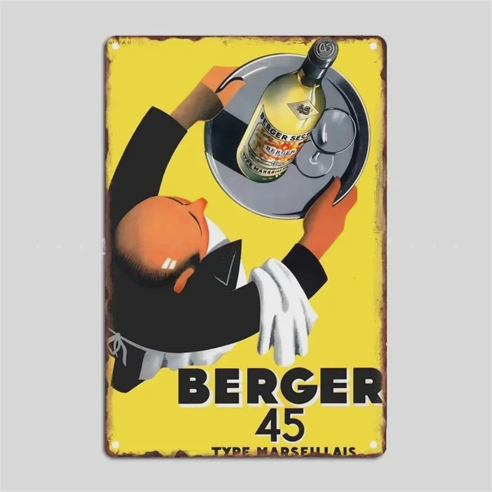 Retro Metal Bier Merk Poster - Decoratie voor Man Cave, Bar & Club