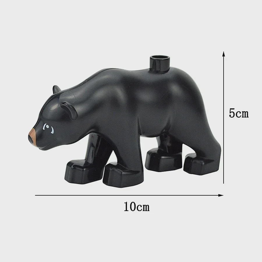Grote Bouwstenen Dierenpark & Boerderij Figuren - Compatibel met Duplo