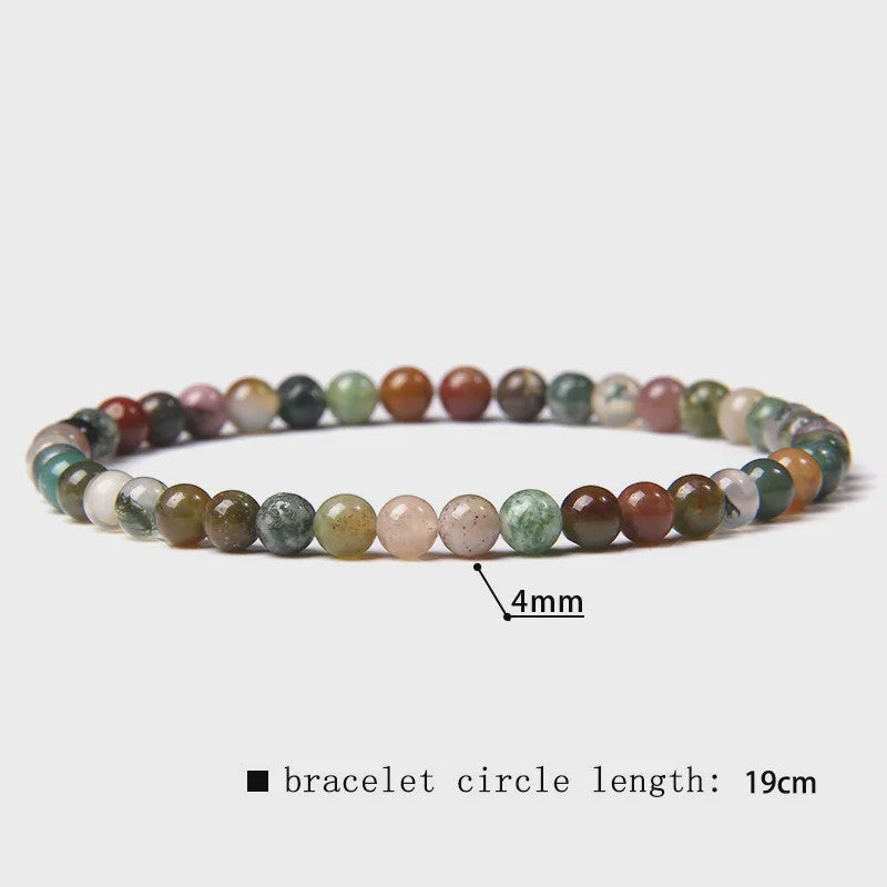 Natuursteen Armband met Kwarts, Kattenoog, Jades & Aquamarijn Kralen - Stretch Bangle voor Dames & Heren