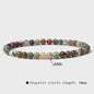 Natuursteen Armband met Kwarts, Kattenoog, Jades & Aquamarijn Kralen - Stretch Bangle voor Dames & Heren
