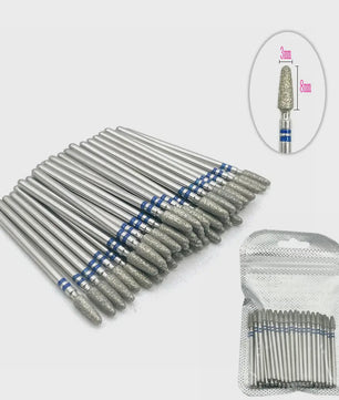 50 Stuks Diamant Freesjes Set - 2.35mm Schacht voor Nagel- en Tandheelkundig Gebruik