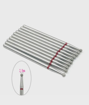10x Diamant Freesbits Set - 2.35mm Schacht voor Tandheelkunde & Nagelstyling